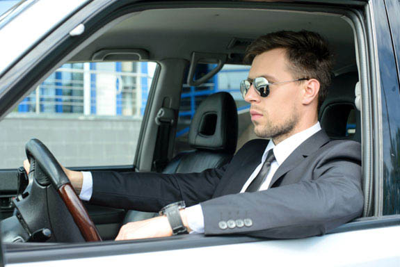 Businessman In The Car