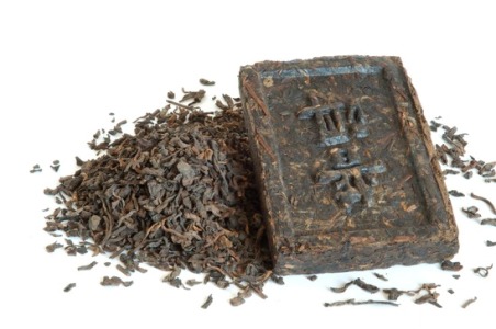 Aromatic black pu-erh tea from yunnan province in China. Leaves undergoes double fermentation and compressed into bricks. Healthy drink.