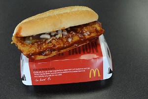 The McRib is back at McDonald's and we tried it.   Original Filename: DH0_0880.jpg