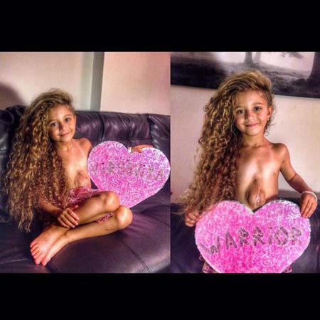 القلب خارج جسمها